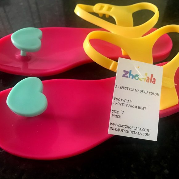 Zhoelala Sandals / Heart Sandals / Pink - Picture 1 of 4